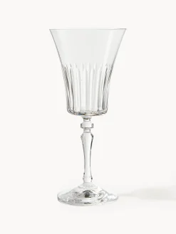 Set di 4 bicchieri da vino rosso in cristallo Alessio