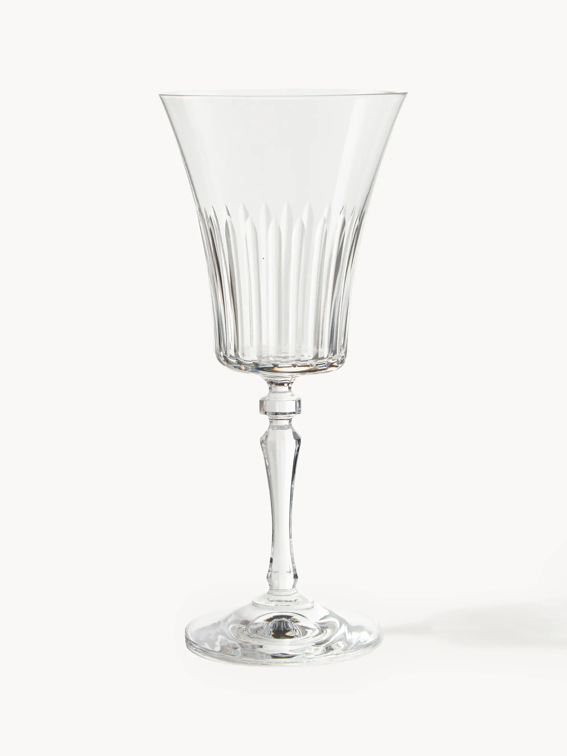 Set di 4 bicchieri da vino rosso in cristallo Alessio