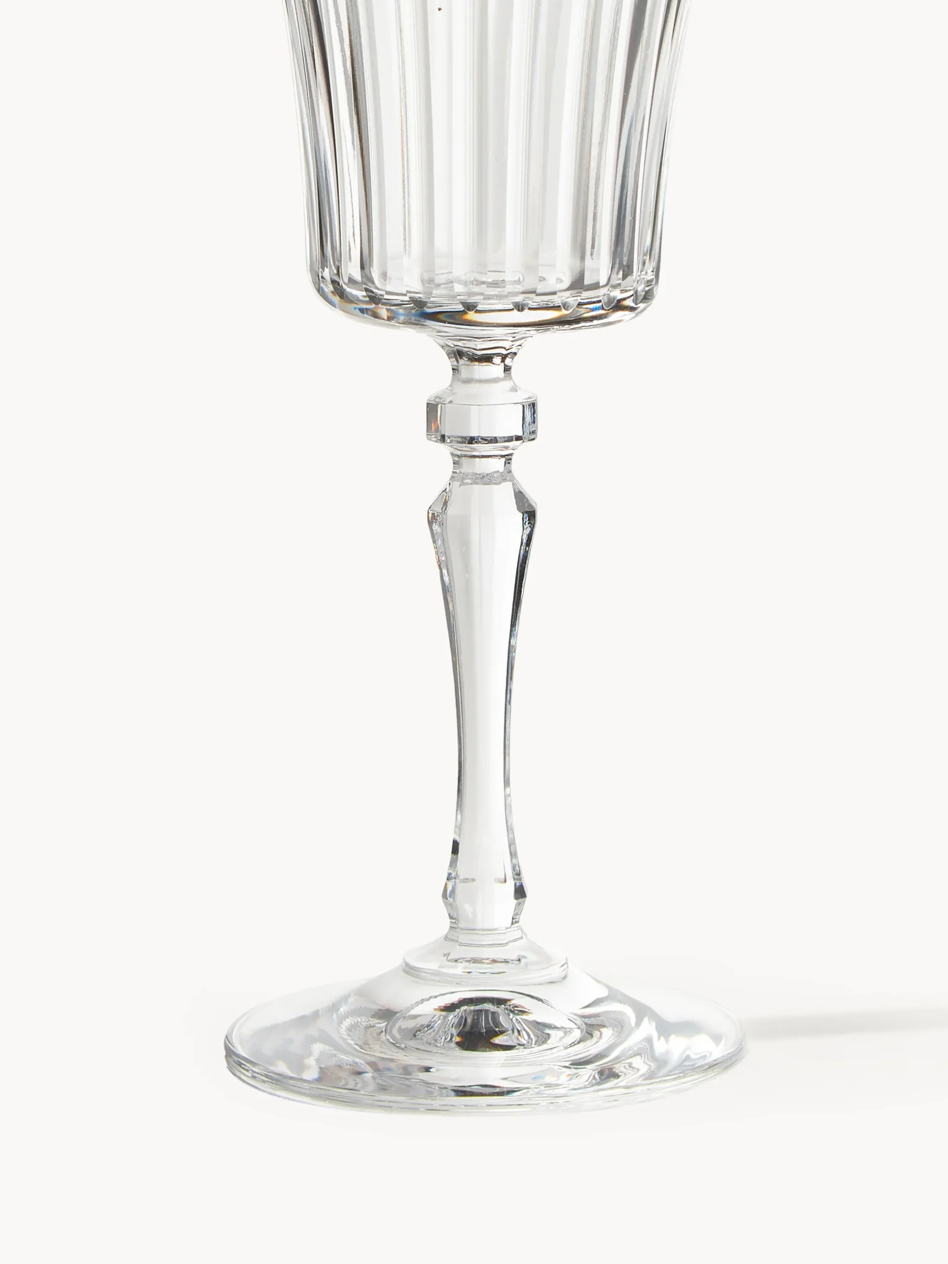 Set di 4 bicchieri da vino rosso in cristallo Alessio