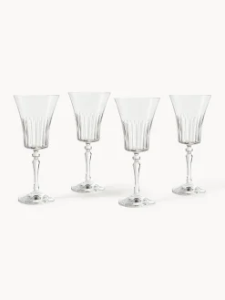Set di 4 bicchieri da vino rosso in cristallo Alessio