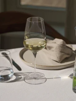 Set di 6 bicchieri da vino bianco in cristallo Cocoon