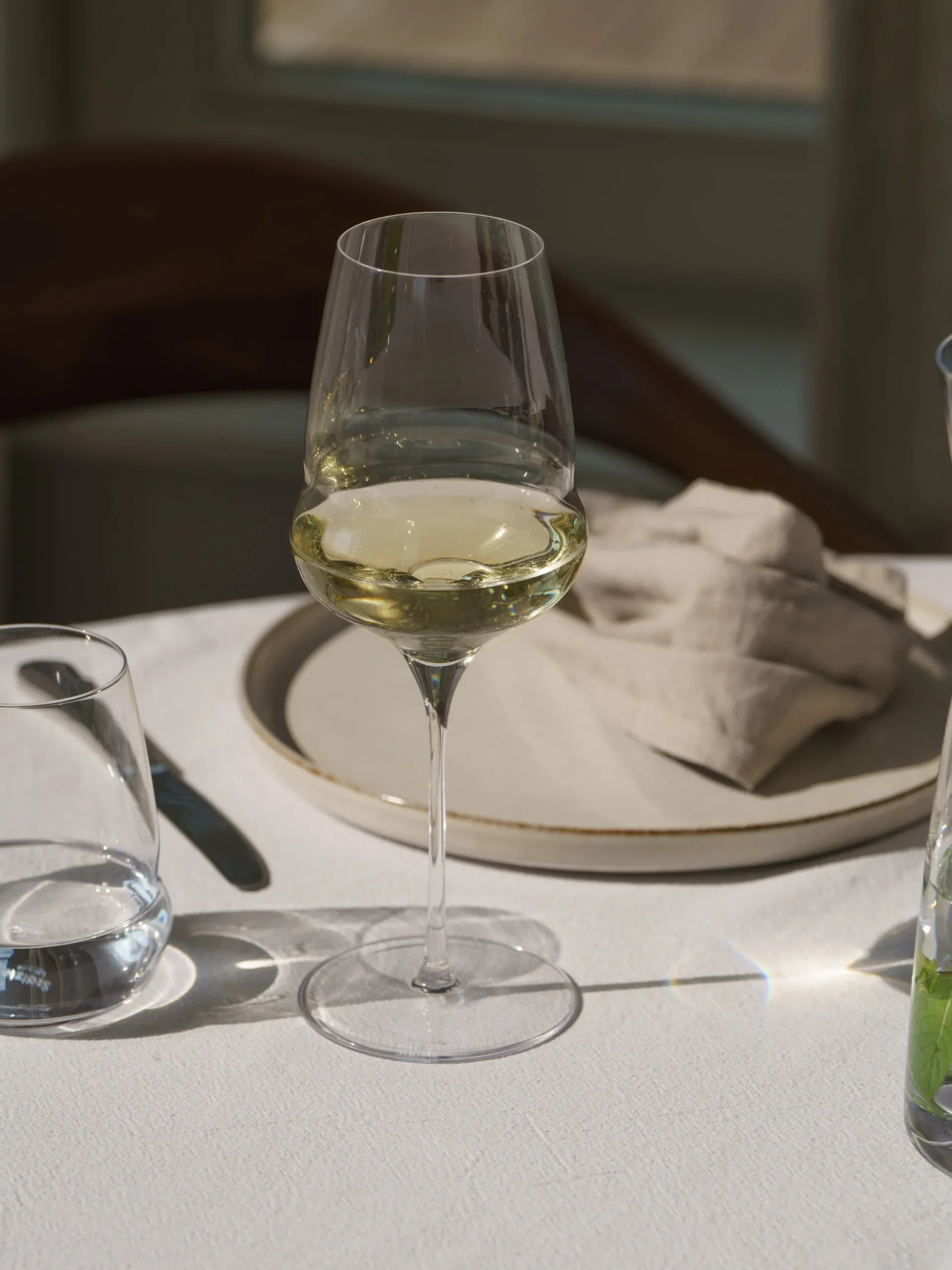 Set di 6 bicchieri da vino bianco in cristallo Cocoon