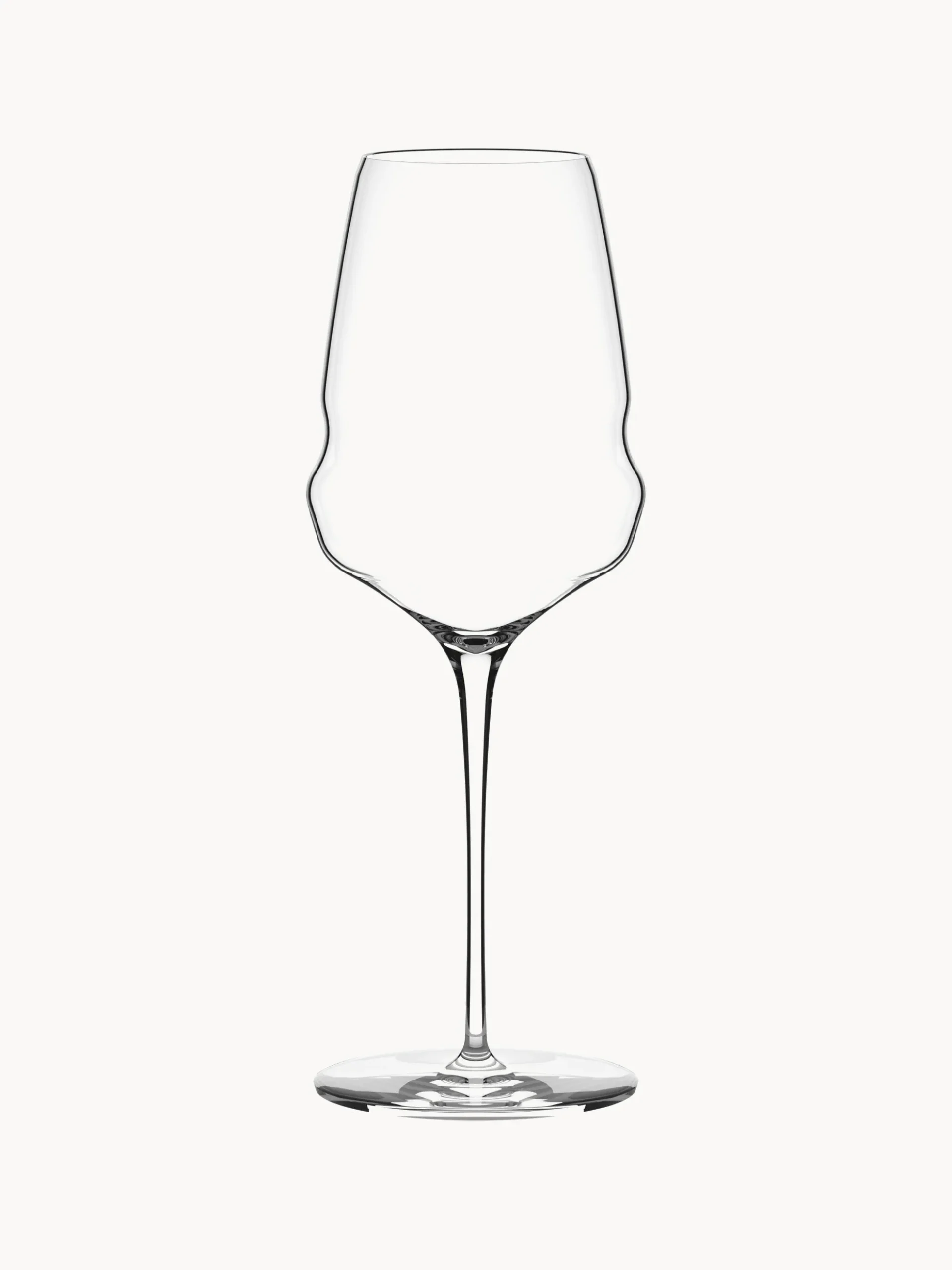Set di 6 bicchieri da vino bianco in cristallo Cocoon