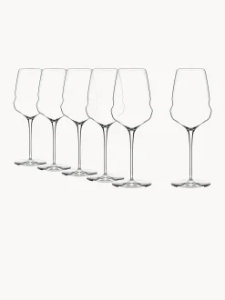 Set di 6 bicchieri da vino bianco in cristallo Cocoon