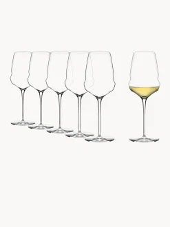Set di 6 bicchieri da vino bianco in cristallo Cocoon