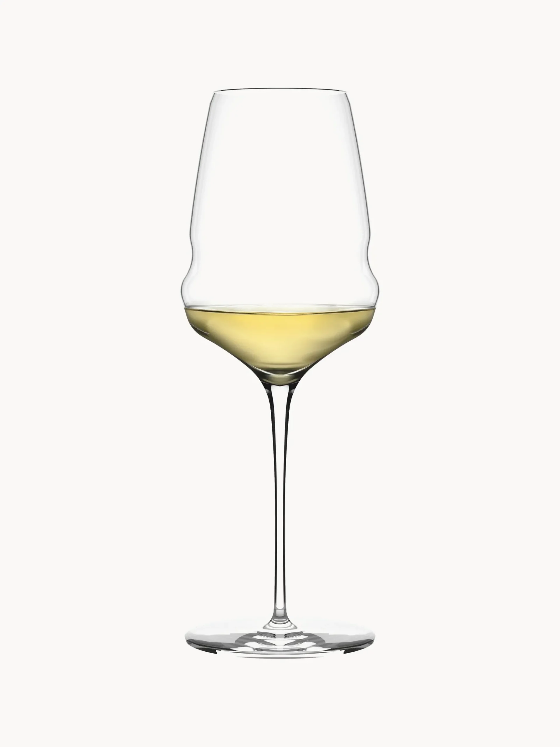 Set di 6 bicchieri da vino bianco in cristallo Cocoon