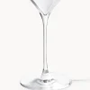 Set di 4 bicchieri da vino rosso in cristallo Silvio