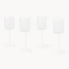 Set di 4 bicchieri da vino rosso in vetro soffiato Limon