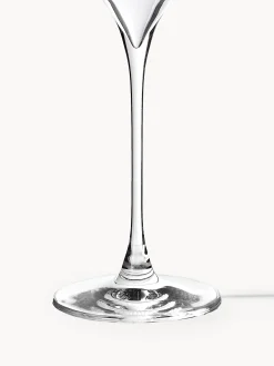 Set di 4 bicchieri da vino rosso in cristallo Silvio