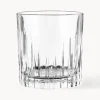 Set di 6 bicchieri da whisky in cristallo con motivo in rilievo Timeless