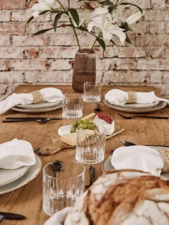 Set di 6 bicchieri da whisky in cristallo con motivo in rilievo Timeless