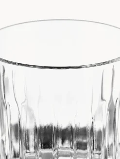 Set di 6 bicchieri da whisky in cristallo con motivo in rilievo Timeless