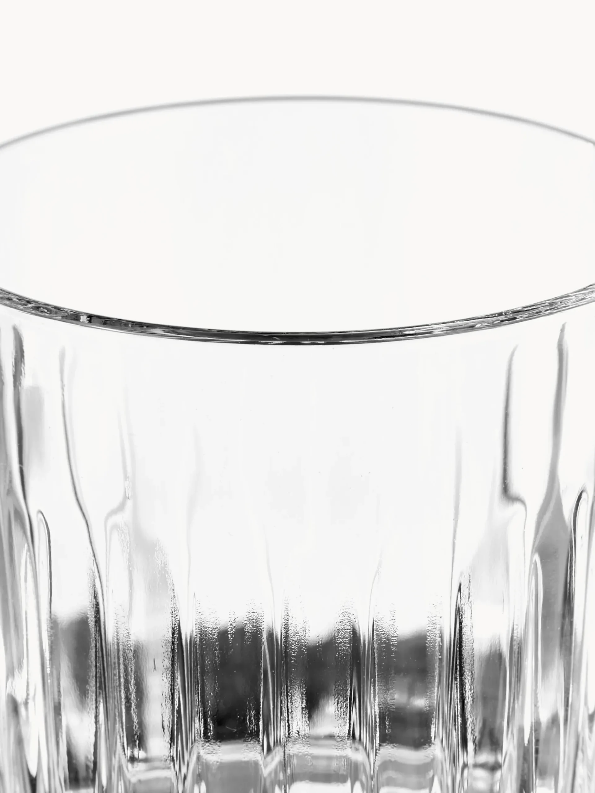 Set di 6 bicchieri da whisky in cristallo con motivo in rilievo Timeless
