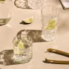 Set di 4 bicchieri in cristallo con struttura in rilievo George