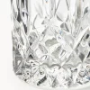 Set di 8 bicchieri in cristallo con rilievo George