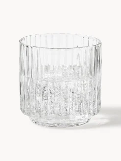 Set di 4 bicchieri in vetro soffiato Aleo