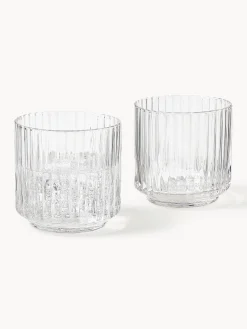 Set di 4 bicchieri in vetro soffiato Aleo