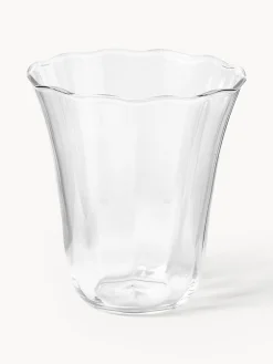 Set di 4 bicchieri in vetro soffiato Tulya