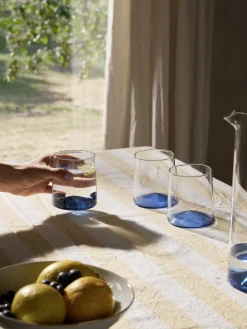 Set di 4 bicchieri in vetro soffiato borosilicato Hadley