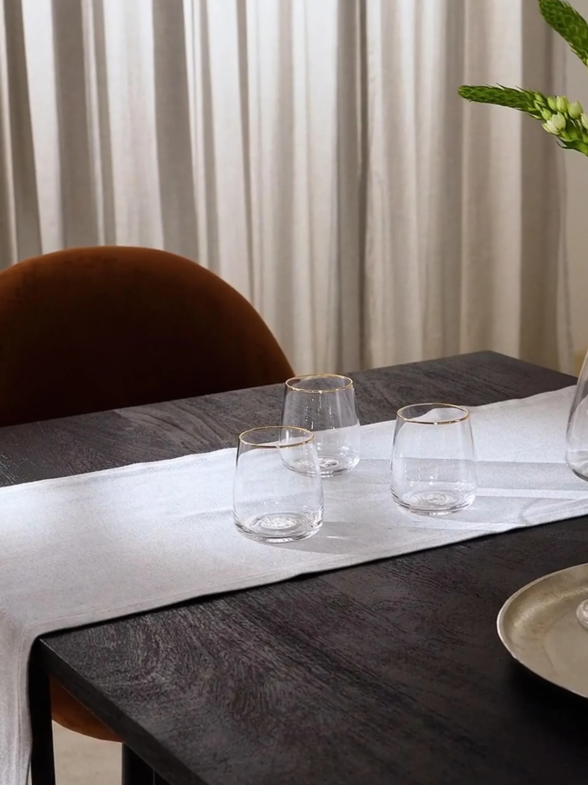 Set di 4 bicchieri in vetro soffiato Ellery