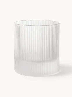 Set di 2 bicchieri in vetro soffiato Ripple