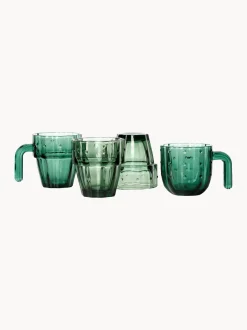 Set di 4 bicchieri in vetro soffiato Stack-a-Cactus