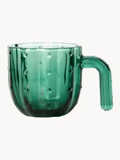 Set di 4 bicchieri in vetro soffiato Stack-a-Cactus
