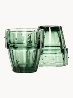Set di 4 bicchieri in vetro soffiato Stack-a-Cactus
