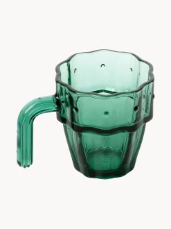 Set di 4 bicchieri in vetro soffiato Stack-a-Cactus