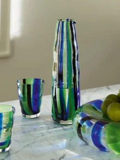 Set di 2 bicchieri in vetro soffiato Folk