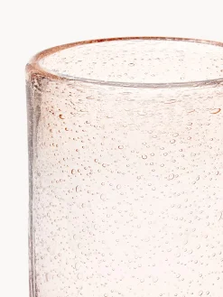 Set di 4 bicchieri in vetro soffiato con bolle d'aria Hippolyte