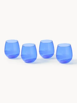 Set di 4 bicchieri in vetro soffiato Karisa