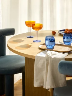 Set di 4 bicchieri in vetro soffiato Karisa