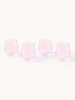 Set di 4 bicchieri in vetro soffiato Karisa
