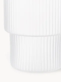 Set di 4 bicchieri per acqua in vetro soffiato con scanalatura in rilievo Ripple, 200 ml
