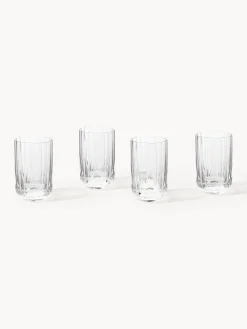 Set di 4 bicchierini da shot in vetro soffiato Aleo