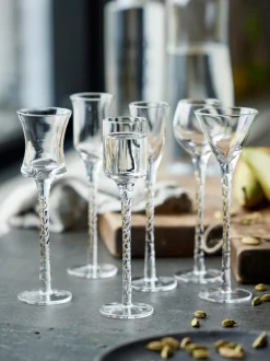 Set di 6 bicchierini per liquore in vetro soffiato Rom