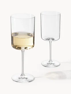 Set di 4 calici da vino bianco in cristallo Xavia