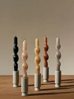 Set di 2 candele a bastoncino fatte a mano Twist