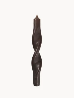Set di 2 candele a bastoncino fatte a mano Twist