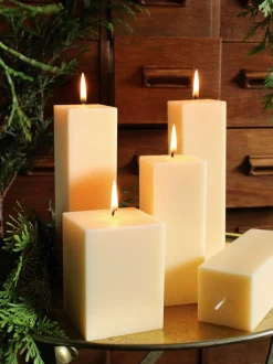 Set di 4 candele a blocco fatte a mano Clus