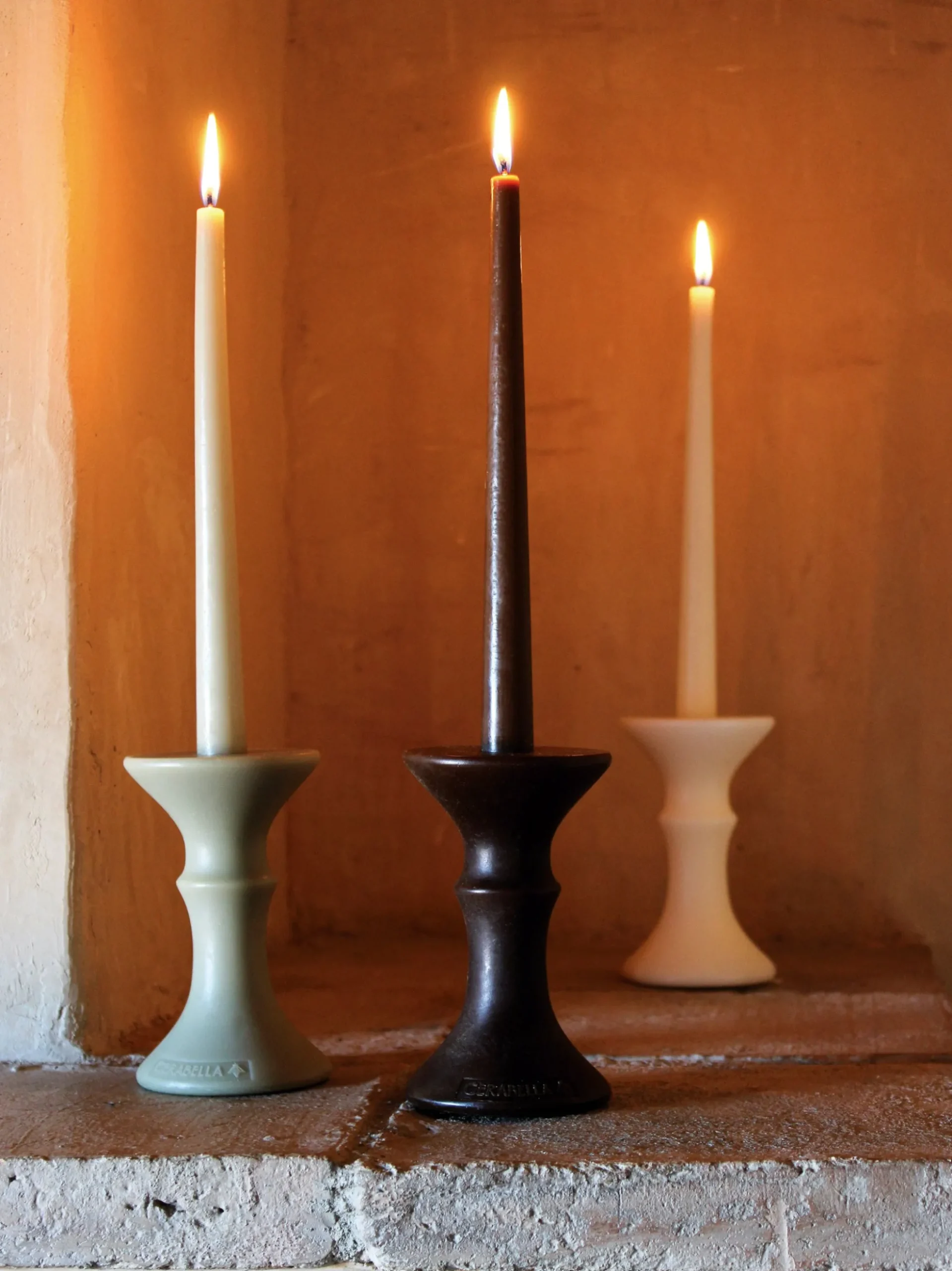 Set di 6 candele fatte a mano Lueur