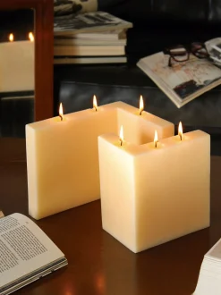 Set di 2 candele fatte a mano X-Lulu