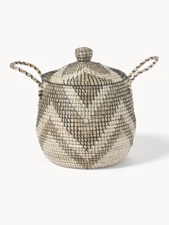 Set di 2 cesti con coperchio Mija