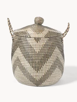 Set di 2 cesti con coperchio Mija
