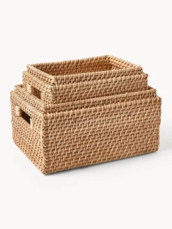 Set di 2 cesti con coperchio Lurdes