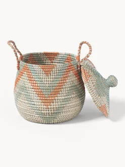 Set di 2 cesti con coperchio Mija