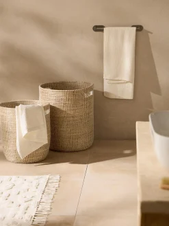 Set di 2 cesti rotondi in fibra naturale Aleya