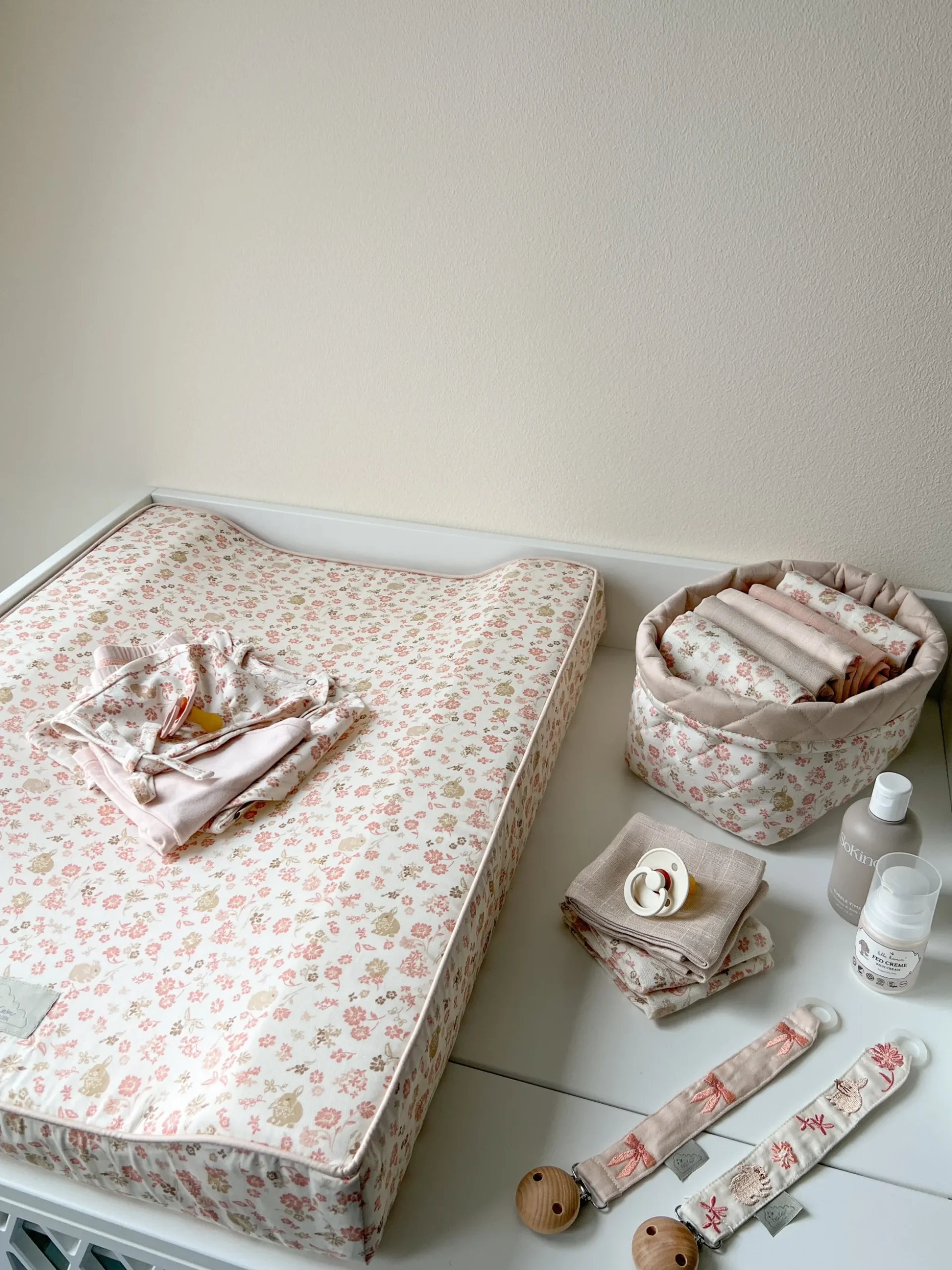 Set di 2 cestini in cotone organico Bows