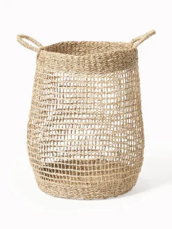 Set di 2 cestini in fibra naturale Ian
